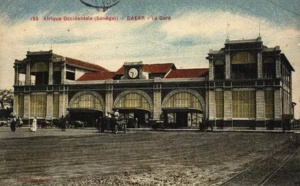 Carte postale : La gare de Dakar