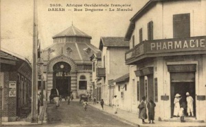 Carte postale : Dakar, Rue Dagorne