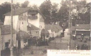 Carte postale : Le Sénégal à Bruxelles, exposition universelle