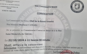 Commissariat central : Boubacar Camara, le mandataire de Me Moussa Diop, convoqué 