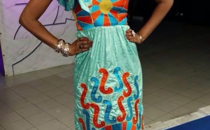 Soumboulou Bathily très classe dans sa belle robe 