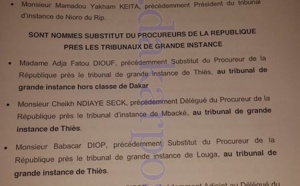Les nominations du Conseil supérieur de la Magistrature