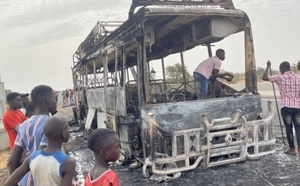 Kolda : Un bus de militants de la coalition Takku Wallu prend feu
