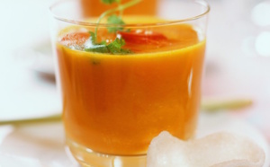 Gaspacho de carottes aux échalotes