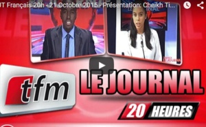 Journal de 20H du mercredi 21 octobre 2015 - TFM
