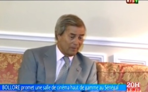 Bolloré promet une salle de cinéma haut de gamme au Sénégal