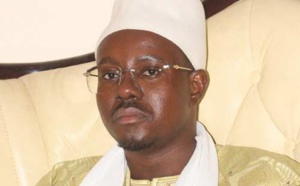 Serigne Bassirou Abdou Khadre Mbacké à Guédiawaye, ce vendredi 