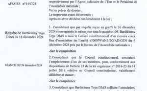 Radiation de Barthélémy Dias : Le Conseil constitutionnel se déclare incompétent