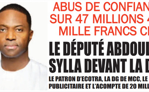 Abus de confiance portant sur 47 millions FCfa : Plainte de la directrice de MCC contre le député Abdoulaye Sylla