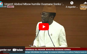 Abdoul Mbow à Ousmane Sonko : " Il n'avait pas eu le courage de faire sa DPG, face à la précédente Assemblée"