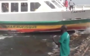 Houle dangereuse sur le littoral : Mame Coumba Lamb, la chaloupe reliant Dakar à Gorée, échappe de justesse à un chavirement