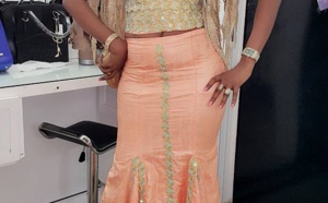 Mbathio Ndiaye dans une tenue absolument fantastique au sabar de Ndèye Guèye