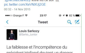 Atten­tats de Paris : le tweet indé­cent de Louis Sarkozy