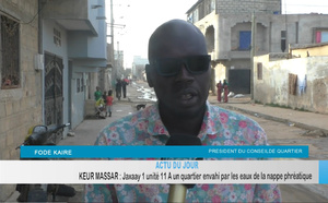 Actu du jour / Keur Massar, Unité 11: Un quartier envahi par les eaux de la nappe phréatique