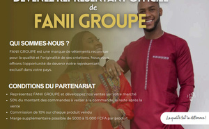 DEVENEZ REPRÉSENTANT OFFICIEL DE FANII GROUPE