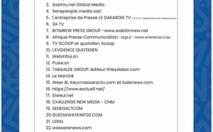 Conformité au Code de la Presse : Le nombre de médias reconnus passe à 258 (Documents)