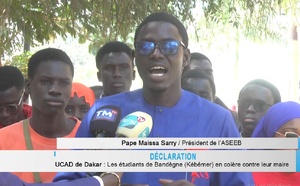 UCAD : En situation précaire, les étudiants de Bandègne très en colère contre leur maire