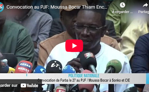 Convocation au PJF: Moussa Bocar Thiam encourage la population à soutenir Farba Ngom