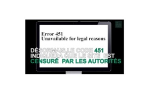451 : le nouveau message d'erreur des sites censurés