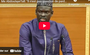 Me Abdoulaye Tall: "Il n’est pas question de pardonner des faits qui ne sont pas amnistiables"