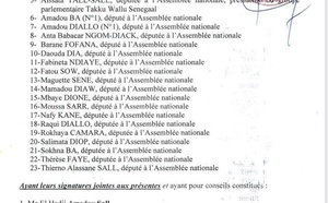 Contre la loi interprétative de la loi d’amnistie : Le recours de l’opposition parlementaire...