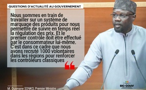 Régulation des prix/ Ousmane Sonko : « Nous sommes en train de travailler sur un système de marquage des produits »