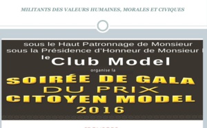 Soirée de Gala du Club Model : Le Prix du citoyen modèle décerné le 06 février