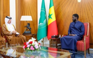 Diplomatie : Le Président Diomaye Faye reçoit le Secrétaire d’État qatari aux Affaires étrangères