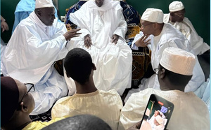 Photos / Daaka de Médina Gounass : La délégation du président Macky Sall reçue par le Khalife Thierno Amadou Tidiane Bâ