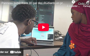Une nouvelle vision de la publicité : un panneau 3D conçu par des étudiants de première année