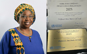 Santé mondiale : Eva Marie Coll Seck honorée par l’OMS, pour son engagement exceptionnel