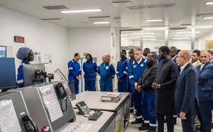 Photos / Saint-Louis : Le Président Bassirou Diomaye Diakhare Faye et son homologue de la Mauritanie, en visite sur la plateforme gazière GTA