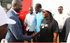 Photos : Visite de la présidente du CIO au Crous de Diamniadio, en prélude aux JOJ 