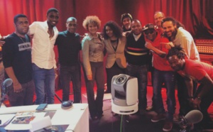 Photo : Wally Seck et la bande à Claudy Siar sur Rfi