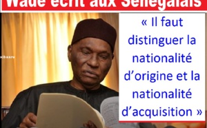 Ce que Wade pense de la nationalité des Présidents du Sénégal