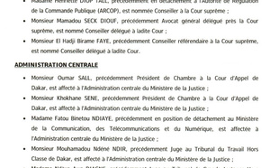 Le Conseil supérieur de la magistrature procède à d’importantes nominations