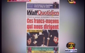 Revue de presse du lundi 22 février 2016 - Sen tv