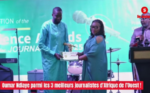 Prix d’excellence journalistique : Oumar Ndiaye fait « briller Le Soleil » à la CEDEAO