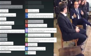 François Hollande bombardé d'insultes en direct