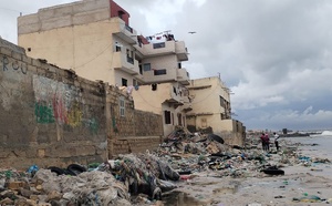 Avancée de la mer à Hann-sur-Mer:  Cinq maisons englouties