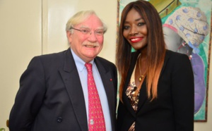Jean Félix Paganon ambassadeur de France au lancement de la radio Fem Fm