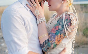 20 femmes sublimes en robe de mariée qui prouvent qu'on peut être une femme mariée et tatouée