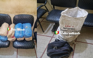Kaolack - Lutte antidrogue : Une moto abandonnée avec sa cargaison, huit kilos de chanvre indien saisis