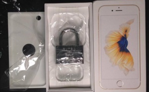 Il commande un IPhone 6s et reçoit un cadenas