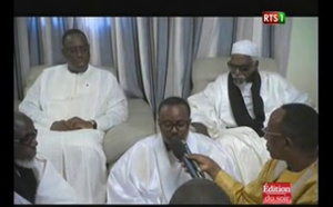 Vidéo - Macky confiant et rassuré de la victoire du « Oui » après son entretien avec le Khalife général des mourides