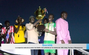 Sadio : La coupe du maire de la zone 4 s’est achevée sur la victoire de l’ASC Xaley Tay face à Renaissance