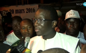 La réaction d'Amadou Bâ aprés la victoire du Oui aux Parcelles Assainies