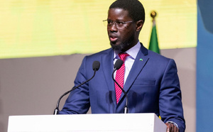 Arrivée de Bassirou Diomaye Faye au Grand théâtre pour la cérémonie d’ouverture officielle du Forum du livre et de la lecture