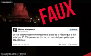 Non, cette vidéo de «Nuit Debout» n’est pas le Periscope le plus vu au monde