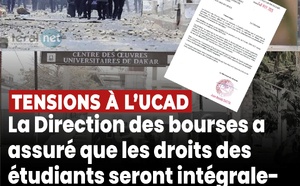 Bourses étudiantes : La Direction rassure !